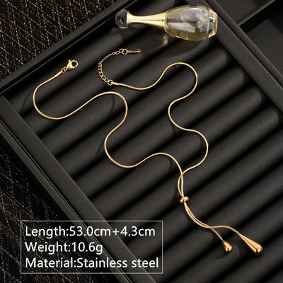 Jewelry Elegant French Style Streetwear Geometric 304 Stainless Steel 18K Gold Plated Plating Jewelry Set