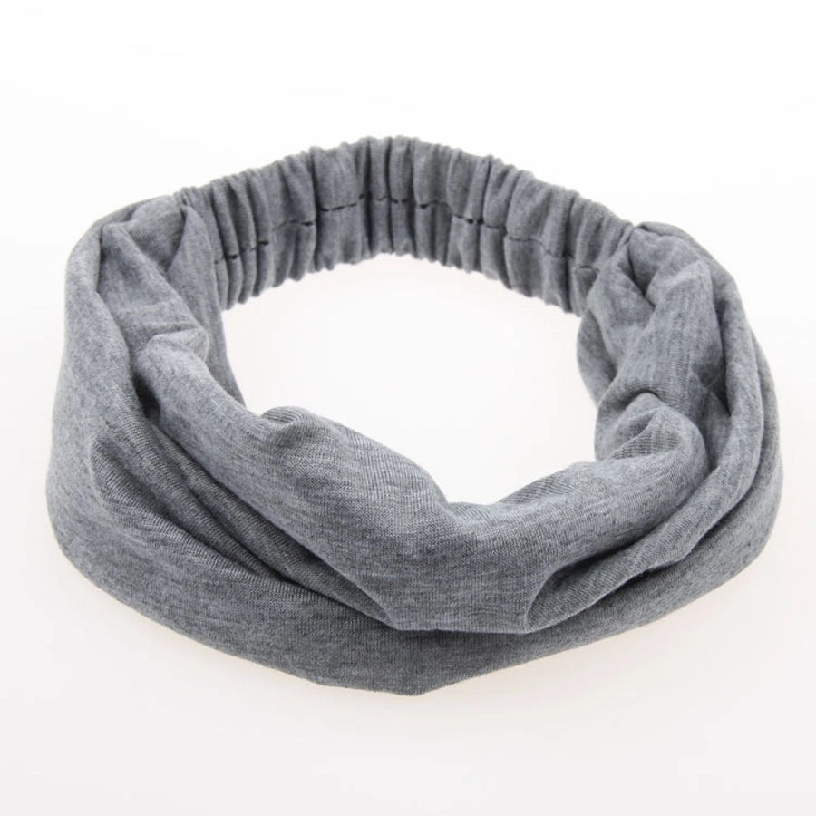 fashion solid color cotton hair band