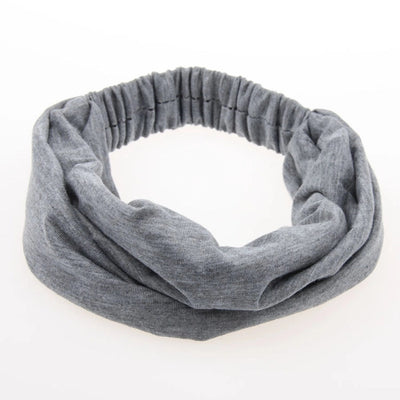 fashion solid color cotton hair band