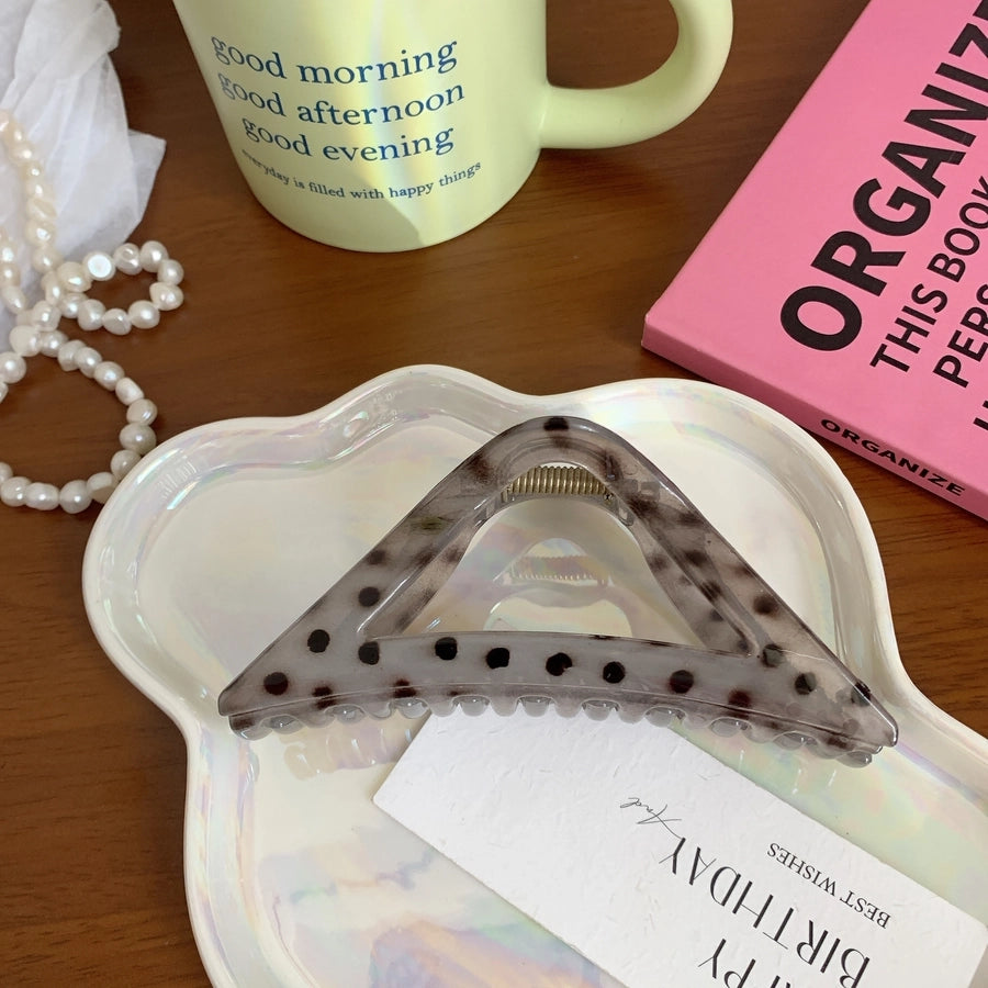 Women's Casual Simple Style Polka Dots Plastic Hollow Out Hair Claws