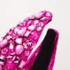 Women's Elegant Glam Geometric Alloy Cloth Inlay Resin Glass Hair Band