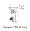 Jewelry Casual Retro Simple Style Floral Hummingbird Copper Open Rings
