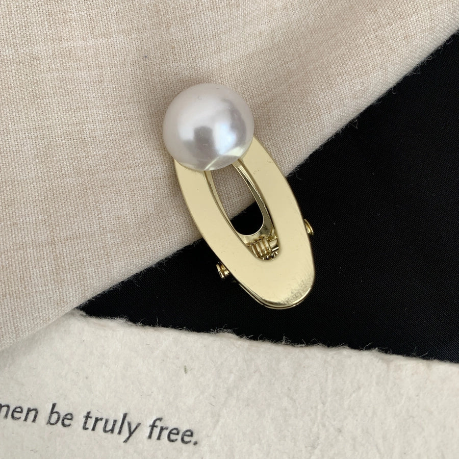 Women's Simple Style Classic Style Solid Color Alloy Hair Clip