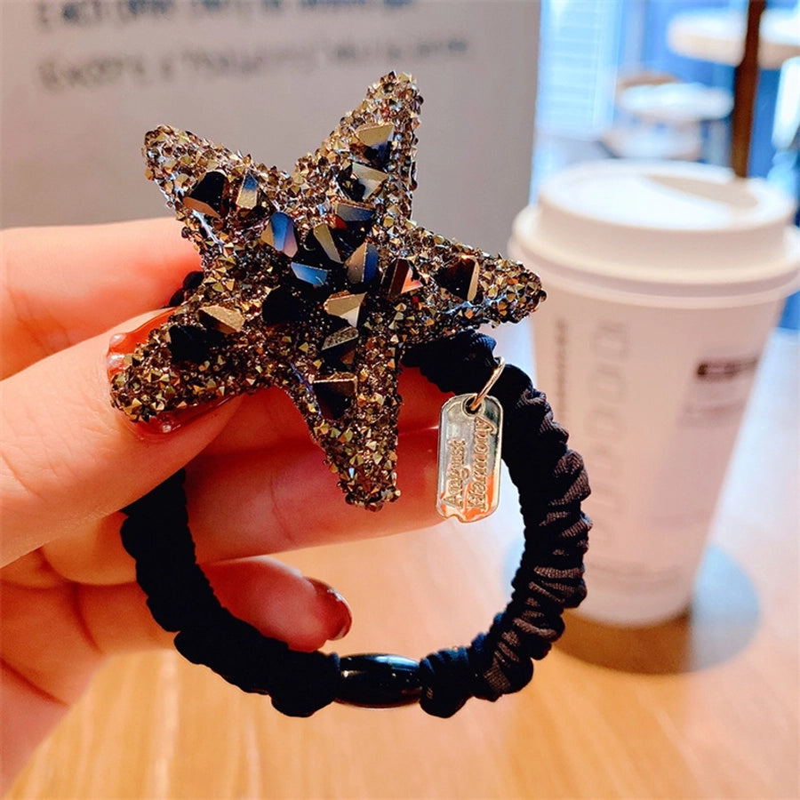 modern style star rhinestone hair tie