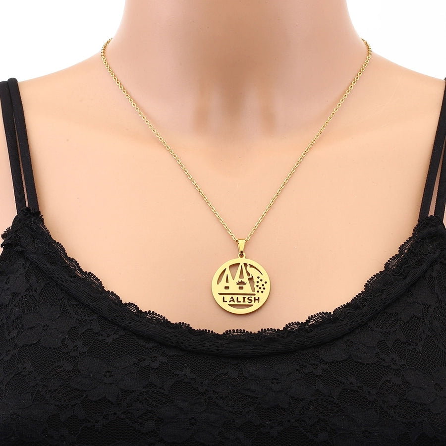 Jewelry Ethnic Style Geometric Peacock 201 Stainless Steel 304 Stainless Steel 18K Gold Plated Stainless Steel Necklaces