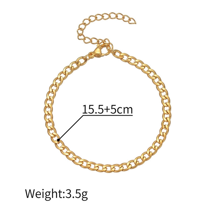 Elegant Flower 304 Stainless Steel Stainless Steel Bracelets In Bulk