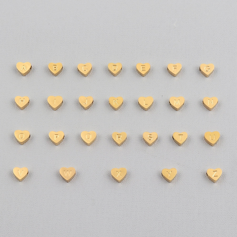 Jewelry Elegant Simple Style Classic Style Letter Heart Shape 201 Stainless Steel 304 Stainless Steel Pendant Necklace