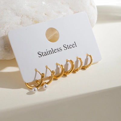 1 Set Simple Style Classic Style Geometric 304 Stainless Steel Earrings