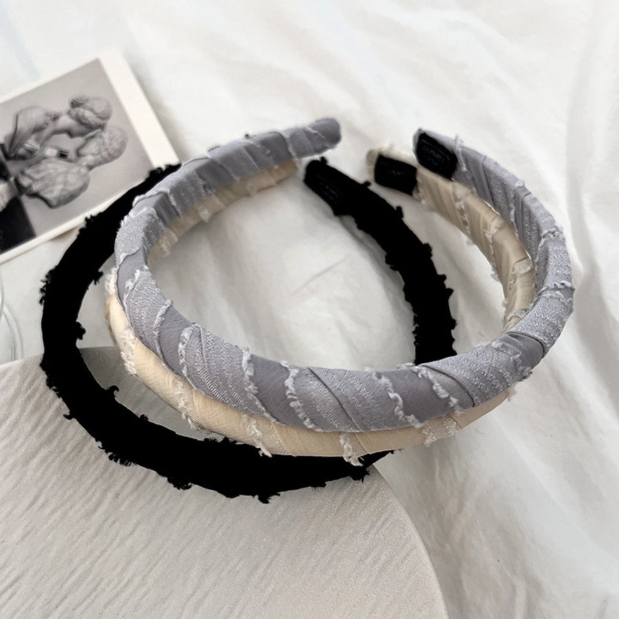 Women's Casual Simple Style Solid Color Cloth Handmade Hair Band