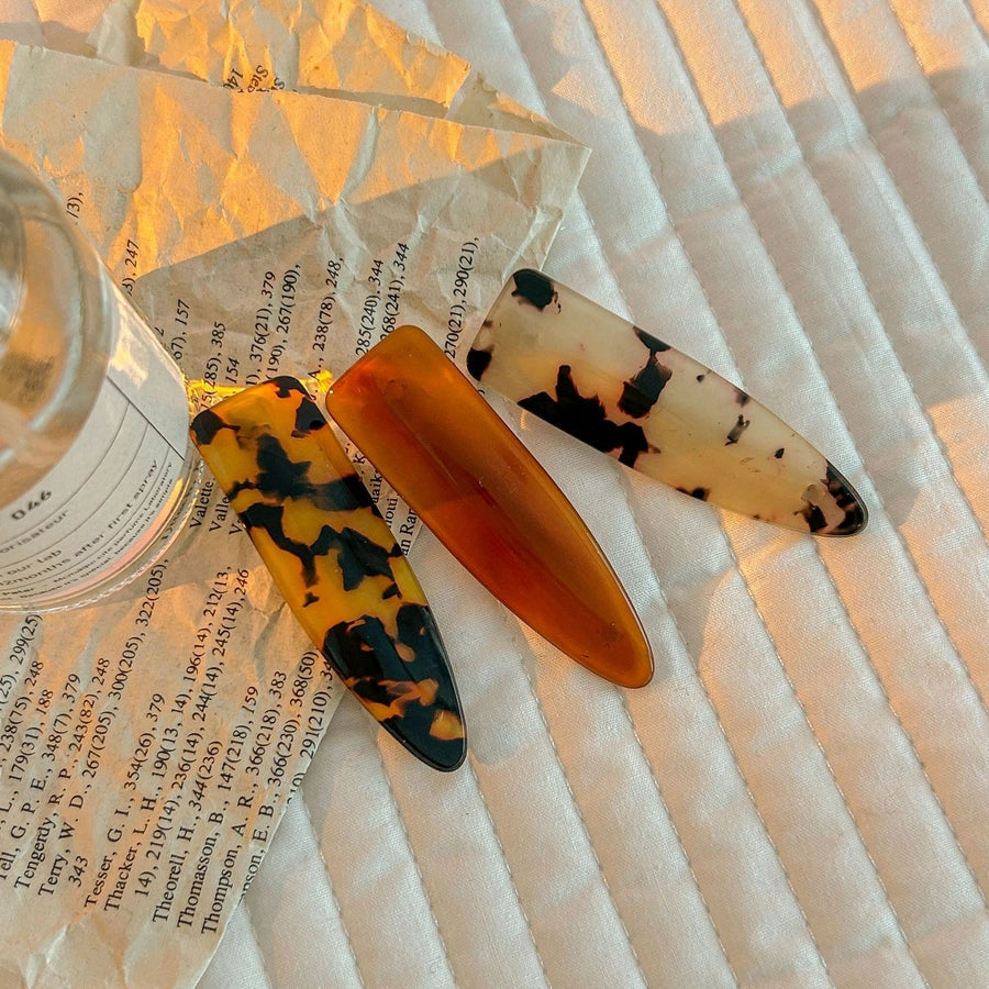 Women's Simple Style Classic Style Color Block Acetic acid sheets Hair Clip