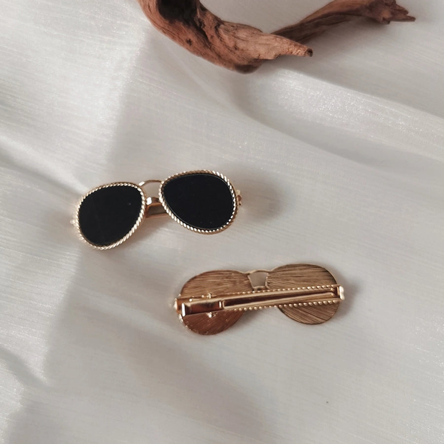 Fashion Elegant Glasses Hairpin Outgoing  Headwear Women's Online Red Style Side Clip Top Clip Hair Accessories Bangs Clip