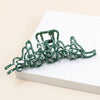women's simple style geometric metal plating hair claws