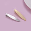 women's streetwear oval metal plating hair clip