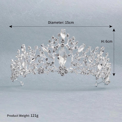 wedding crown vintage alloy diamond bridal crown baroque princess crown jewelry