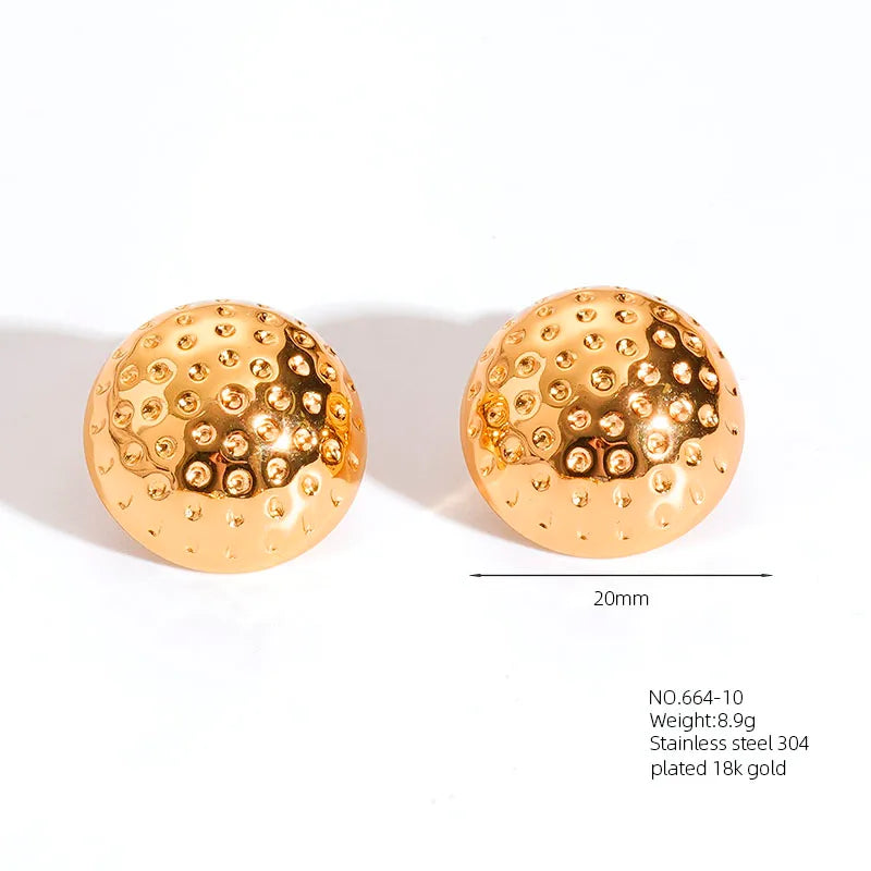 1 Pair Retro French Style Classic Style Geometric Flower 304 Stainless Steel Artificial Pearls 18K Gold Plated Imitation Gold  Ear Studs