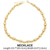Copper 18K Gold Plated Plating Heart Shape Bracelets Necklace