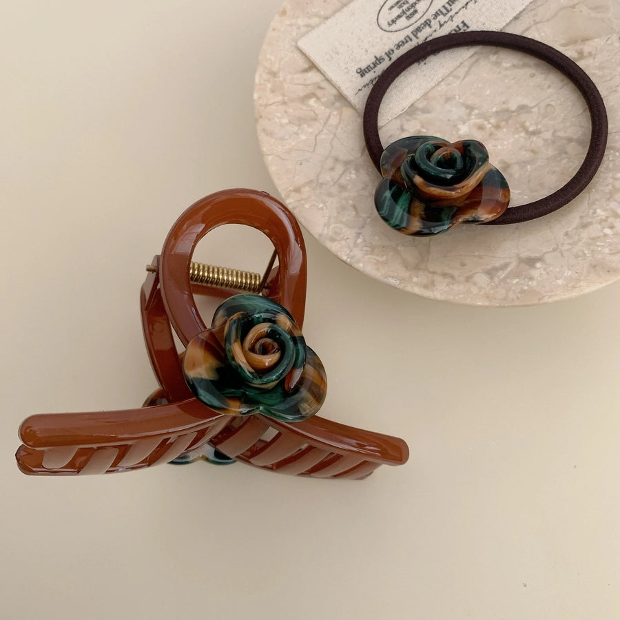 Women's Elegant Lady Simple Style Flower PS Acetic acid sheets Hair Tie Hair Claws