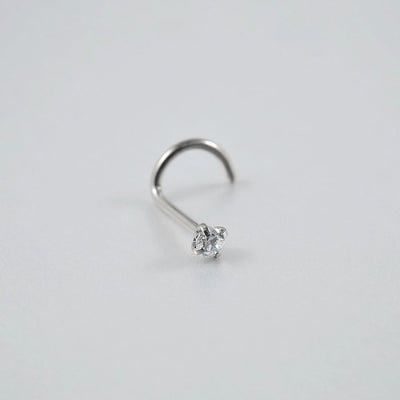 1 Piece Nose Rings & Studs Casual Hawaiian Tropical Geometric G23 Titanium Inlay Zircon Nose Rings & Studs