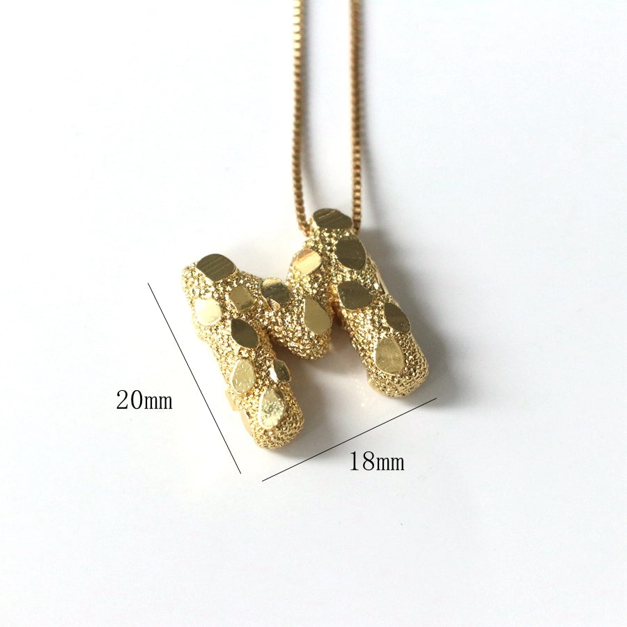 Jewelry Simple Style Classic Style letter Copper Pendant Necklace