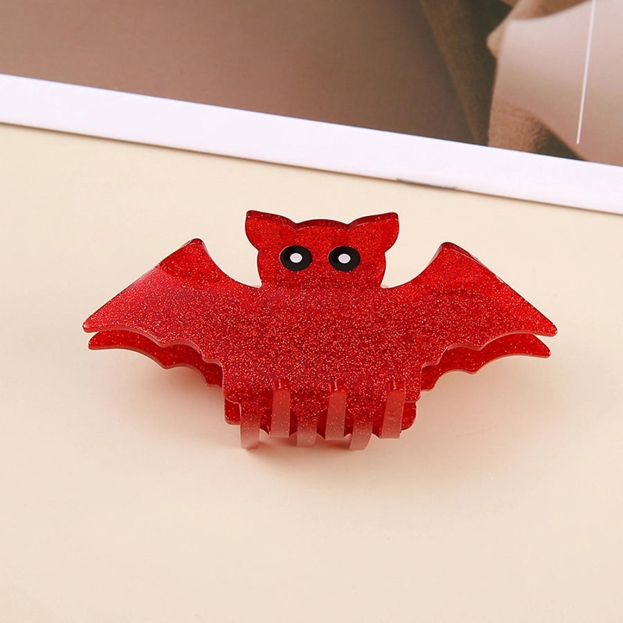 Halloween Cute Funny Women's Bat Arylic Handmade Hair Claws