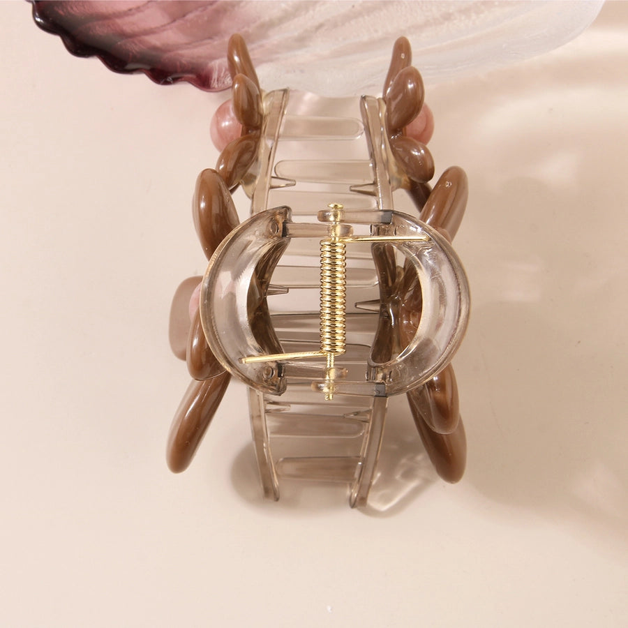 Women's Simple Style Classic Style Color Block Plastic Resin Hair Claws