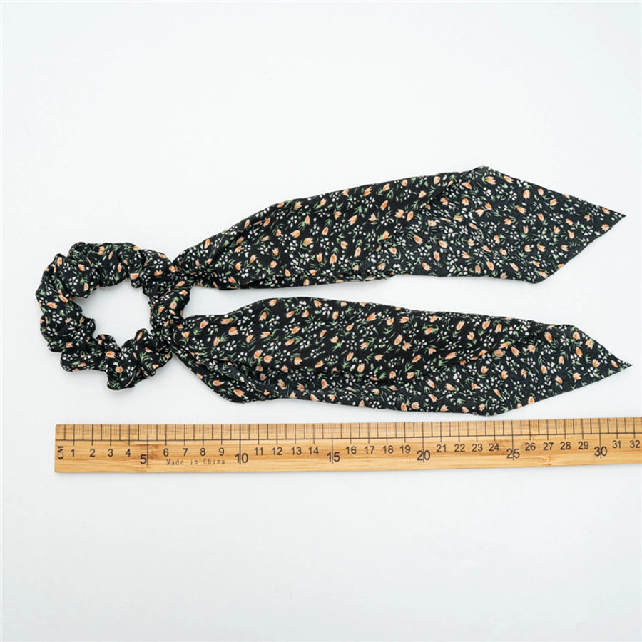 fashion ditsy floral cloth ribbon hair tie 1 piece