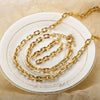 Jewelry Simple Style Geometric 304 Stainless Steel Plating Bracelets Earrings Necklace