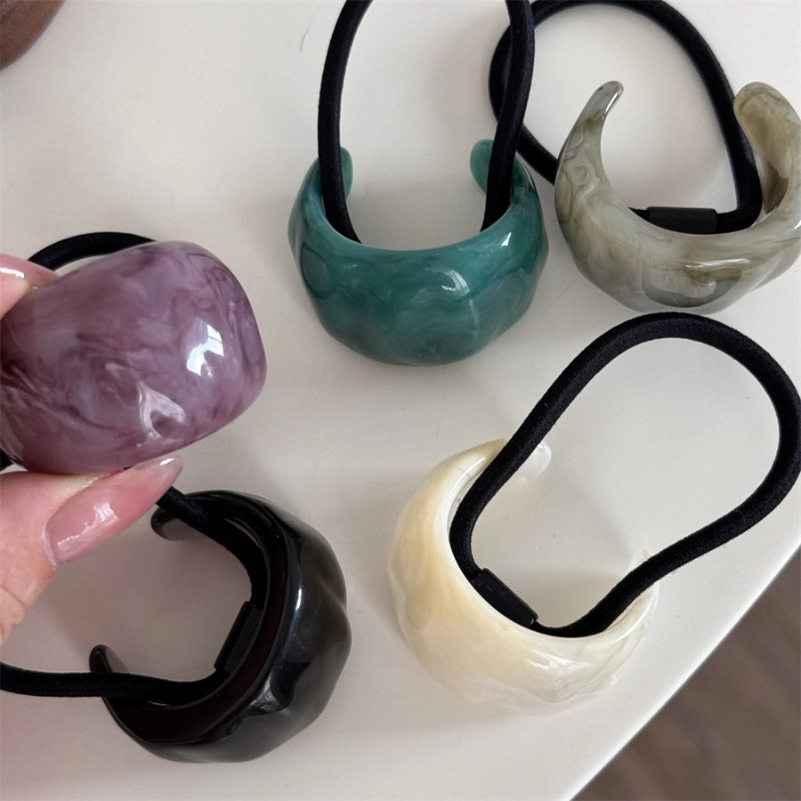 Women's Simple Style Geometric Plastic Resin Hair Tie