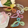 Women's Cute Sweet Korean Style Bow Knot Acetic acid sheets Handmade Hair Claws