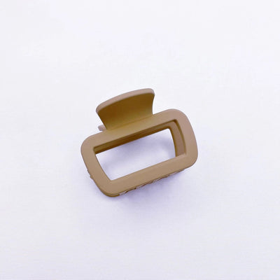 Simple square frosted rubber paint clip large small size back head high horsetail shark clip hair accessories hair clip