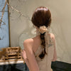 Women's Sweet Floral Gauze Hair Tie
