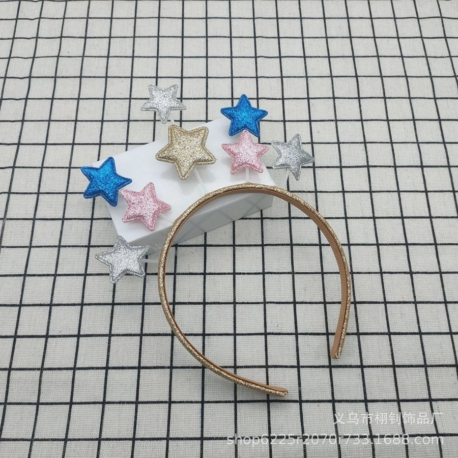 Step-in party headband sequined five-pointed star  hair accessories Festival children's hair accessories props