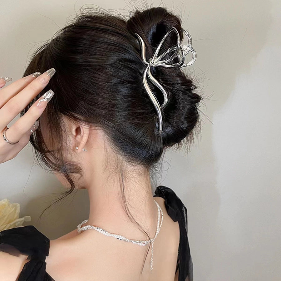 women's ig style elegant bow knot alloy plating hair claws