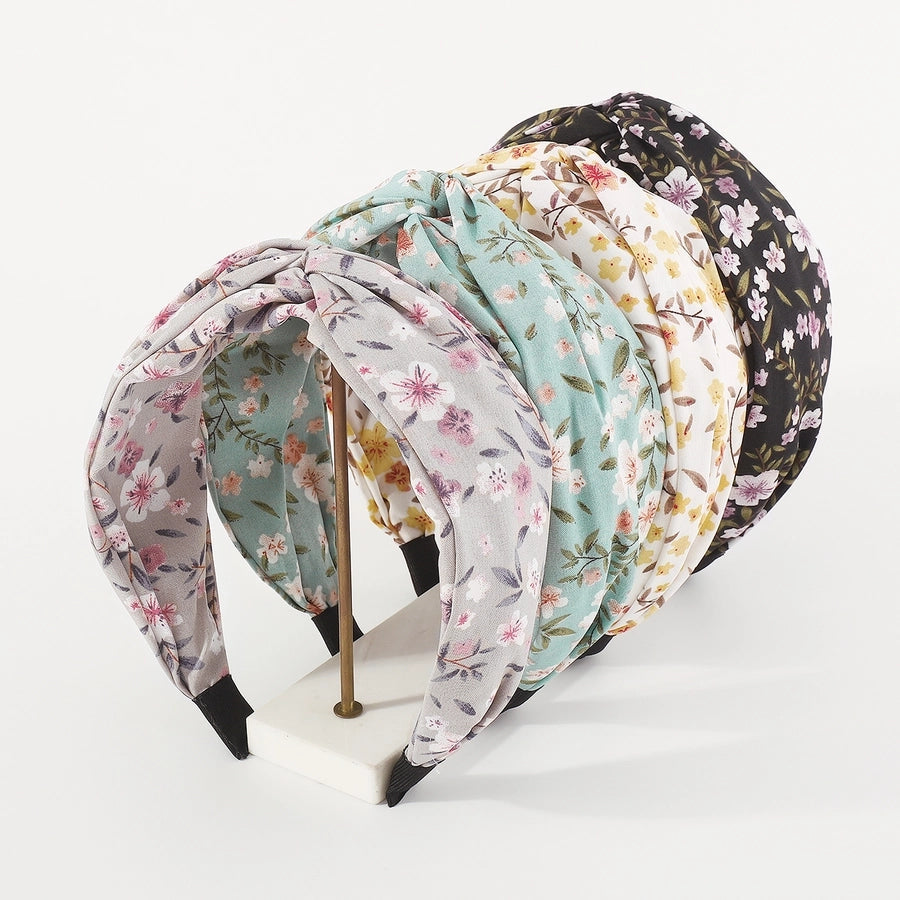 women's bohemian beach ditsy floral cloth printing hair band