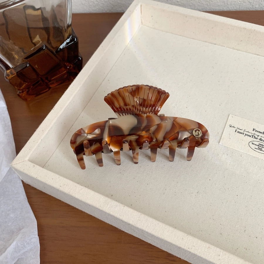 Women's Korean Style Leopard Acetic acid sheets Hair Claws