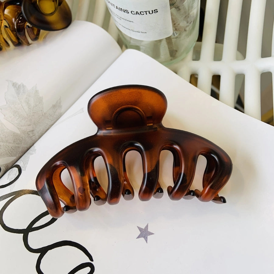 Women's Simple Style Color Block Acetic acid sheets Polishing Hair Claws