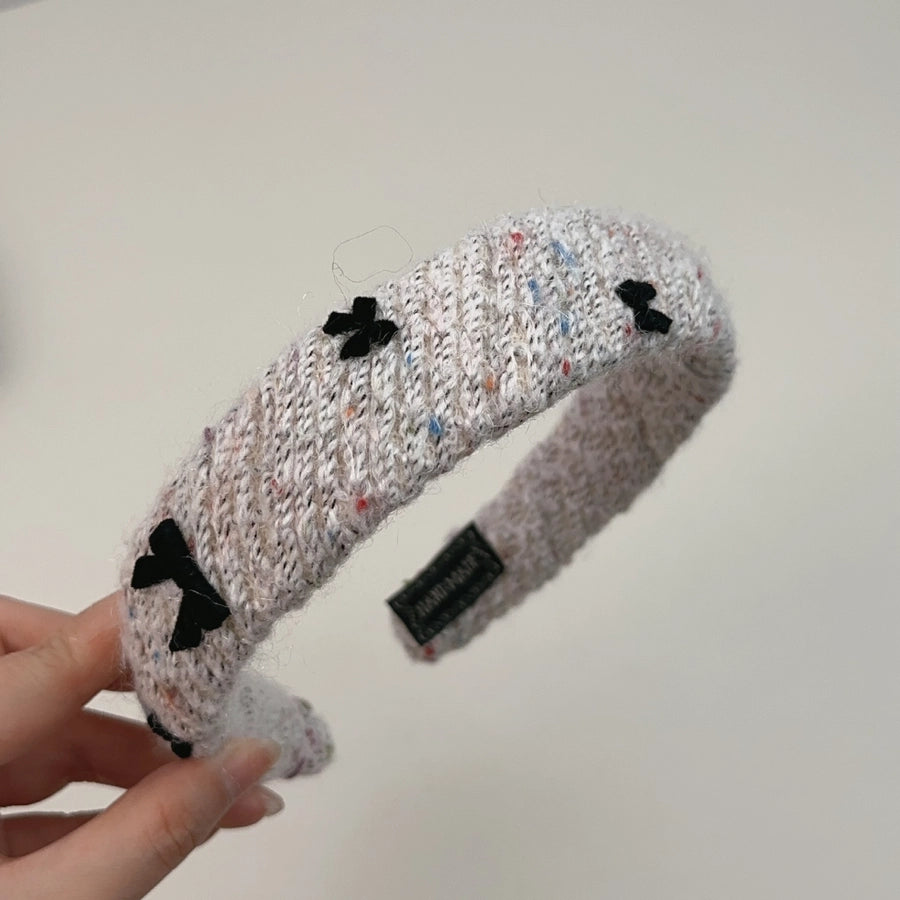 Women's Retro Simple Style Solid Color Bow Knot Cloth Hair Band