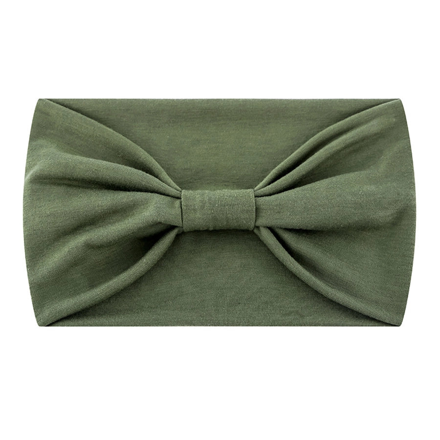 fashion plaid bow knot cloth pleated hair band 1 piece