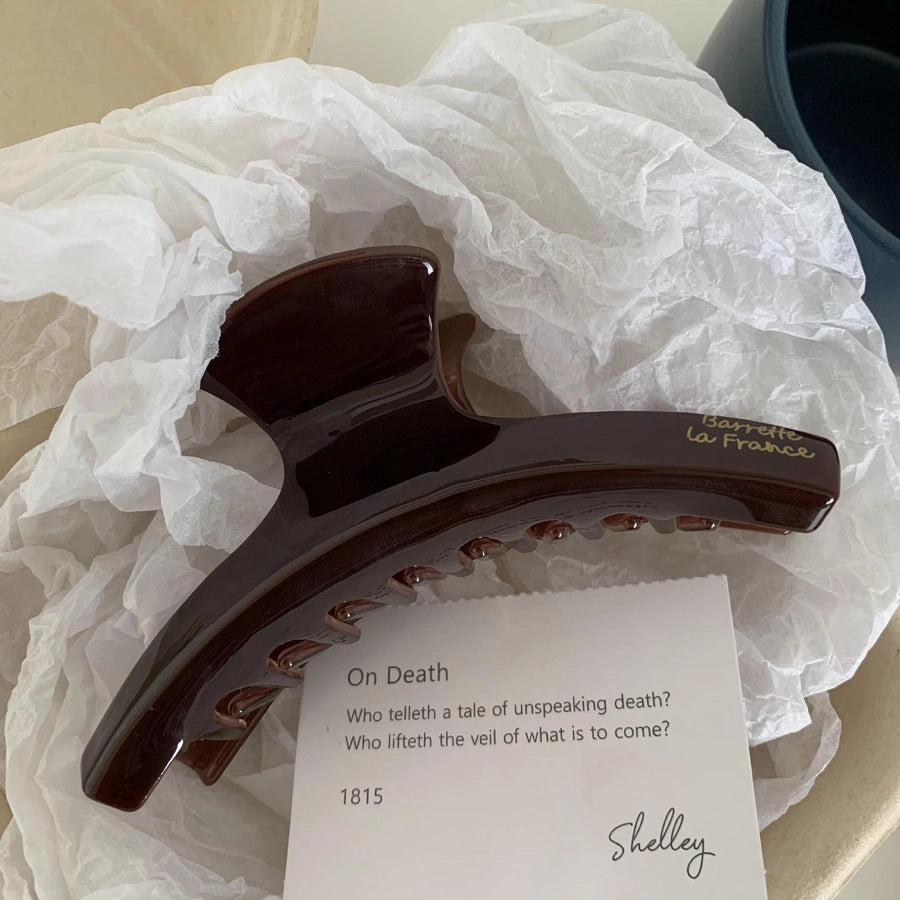 French Acetic Acid Curved Grab Clip Leopard Print Large Hair Hair Clip High-grade Female Hair Grab Hot Selling Accessories Yiwu Hair Accessories