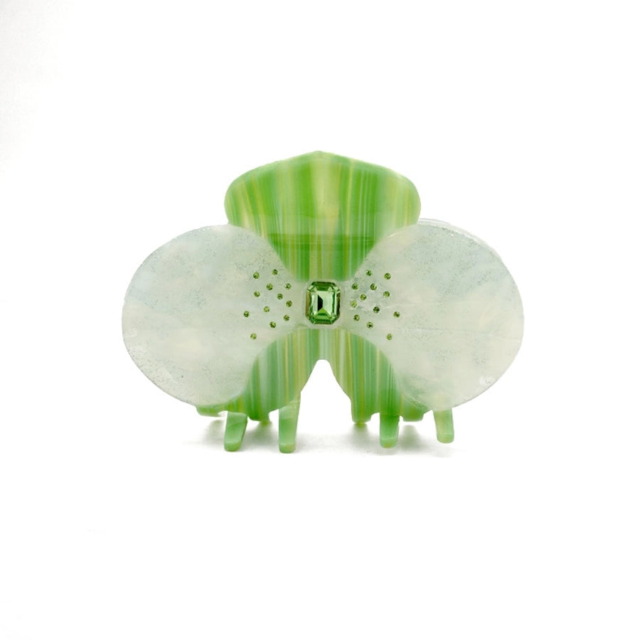 Women's Casual Flower Acetic acid sheets Inlay Rhinestones Hair Claws