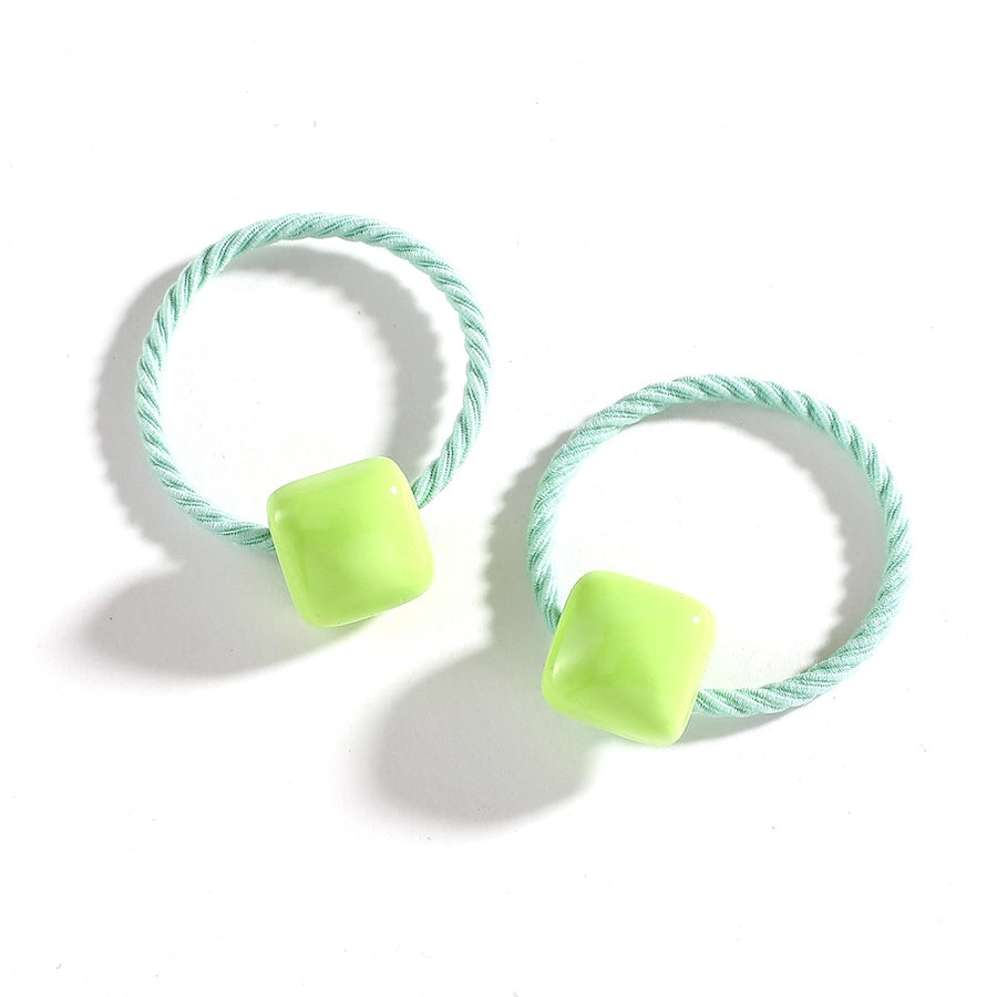 Kid'S Simple Style Classic Style Solid Color Resin Hair Tie