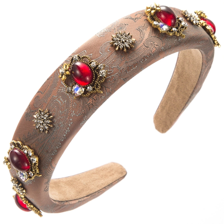 Women's Vacation Modern Style Classic Style Flower Alloy Cloth Glass Inlay Glass Hair Band