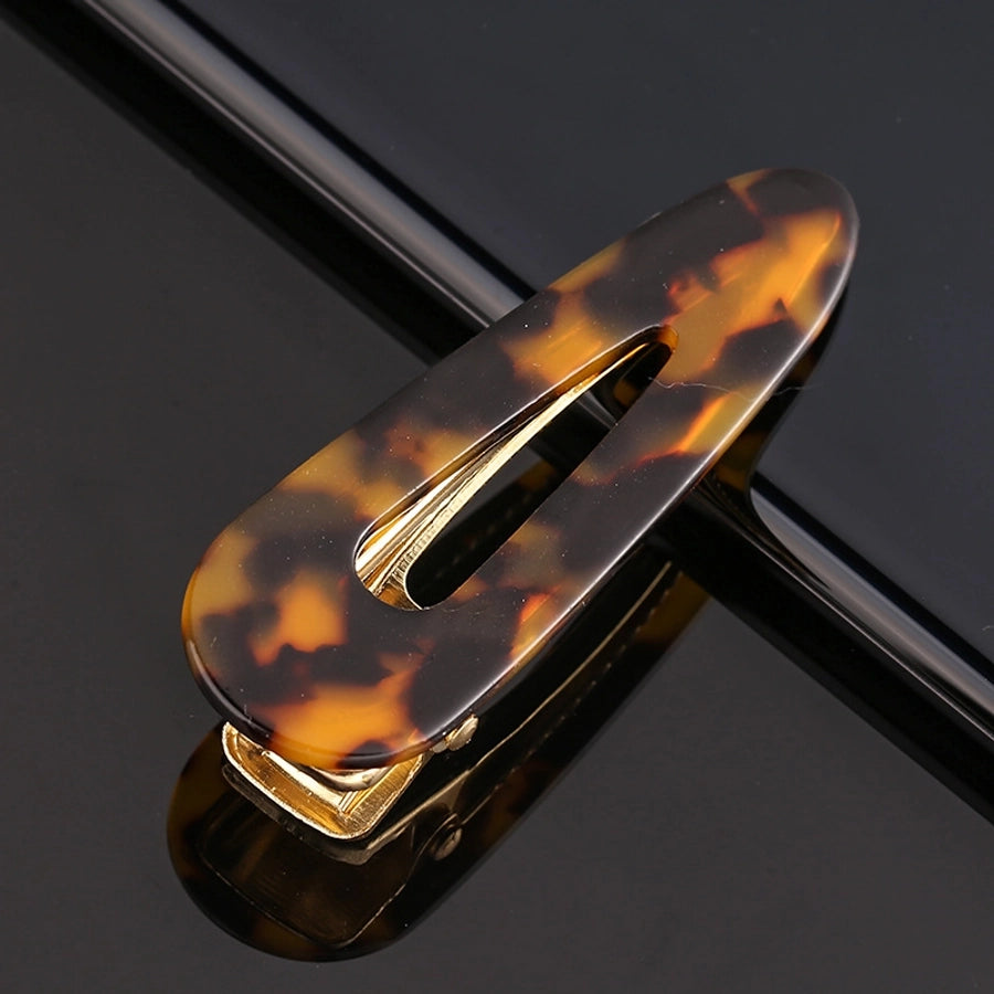 retro color block polka dots acetic acid sheets hair clip 1 piece