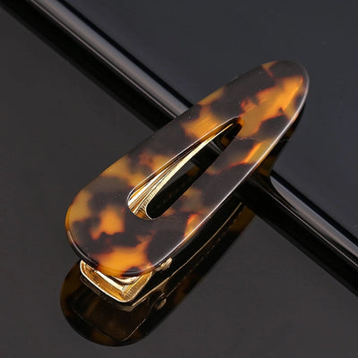 retro color block polka dots acetic acid sheets hair clip 1 piece