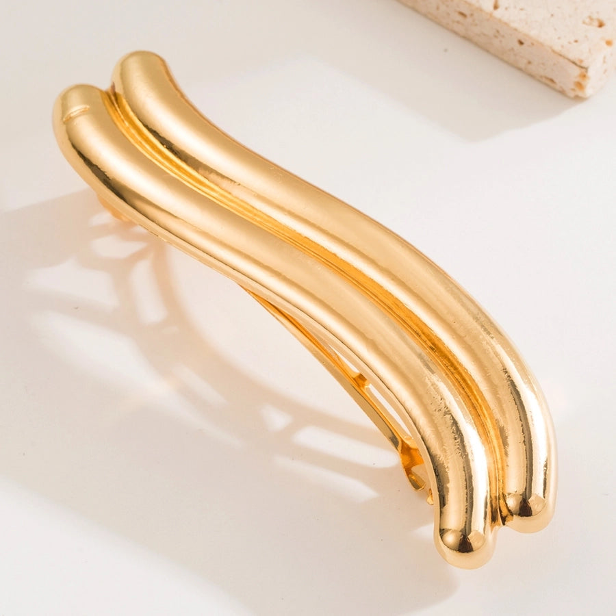 Women's Casual Simple Style Solid Color Alloy Plating Hair Band