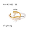 Jewelry Vintage Style Simple Style Geometric 304 Stainless Steel 18K Gold Plated Open Rings