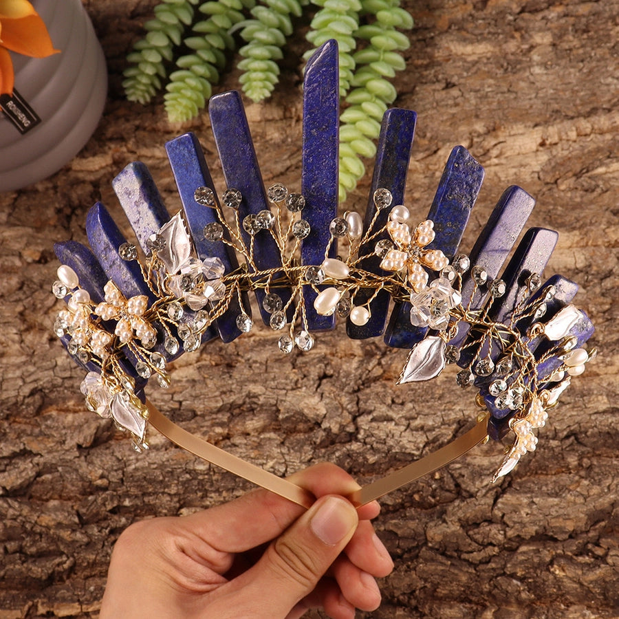 Women's Simple Style Classic Style Color Block Alloy Inlay Crystal Rhinestones Hair Band