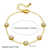 Vintage Style Pearl 304 Stainless Steel Bracelets In Bulk