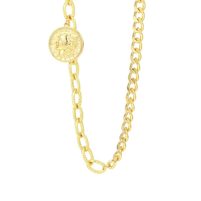 Jewelry Hip-Hop Portrait Copper Zircon Inlay Pendant Necklace