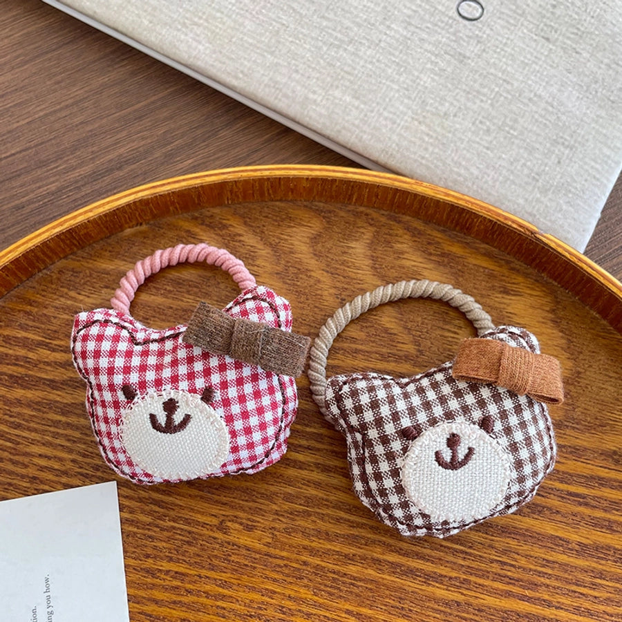 Cute Women's Girl'S Bear Cloth Hair Tie